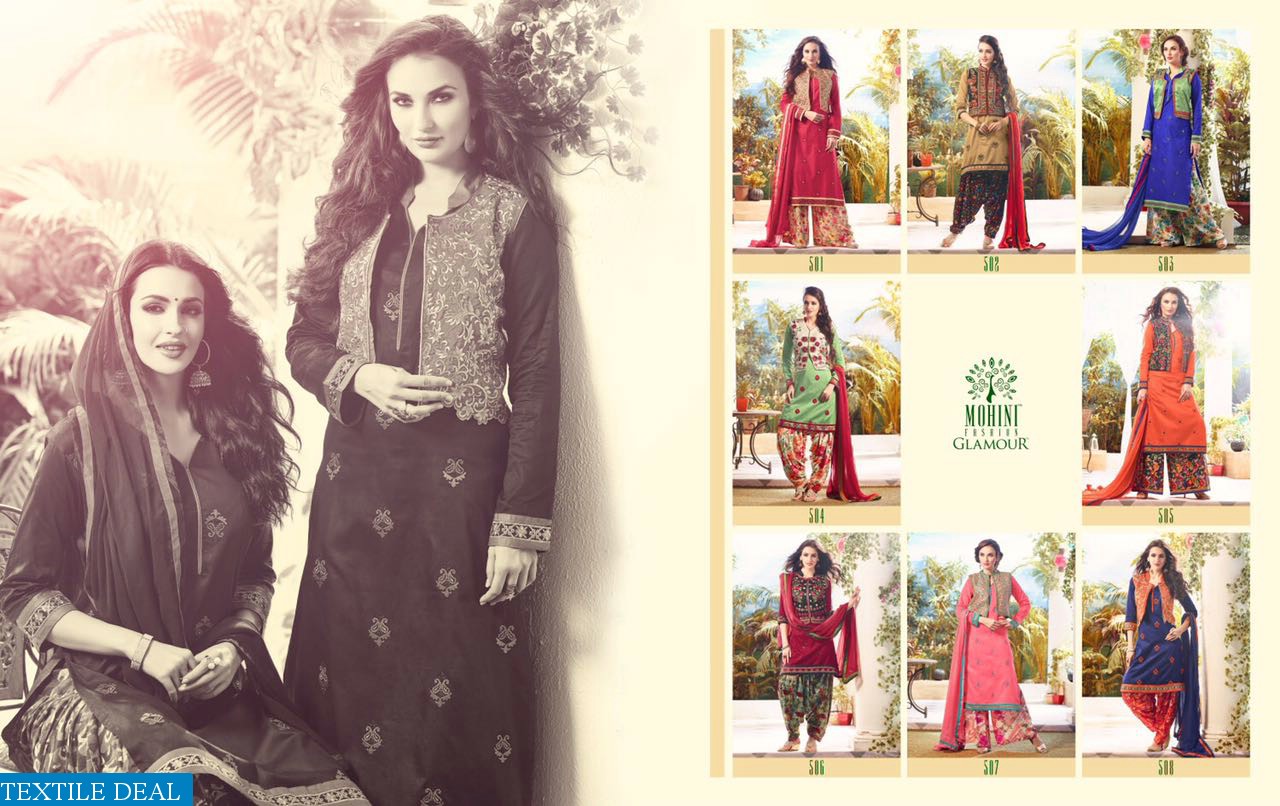 mohini Glamour Premium cotton With jacket Suits